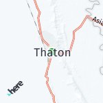 Map for location: Thaton, Myanmar