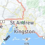 Map for location: St Andrew, Jamaica