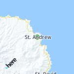 Map for location: St. Andrew, Dominica