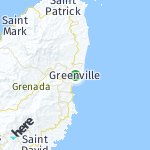 Map for location: Saint Andrew, Grenada
