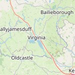 Map for location: Virginia, Ireland