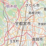 Map for location: Utsunomiya-shi, Japan