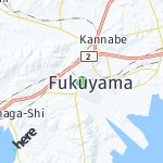 Map for location: Fukuyama-shi, Japan