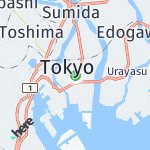 Map for location: Koto-ku, Japan