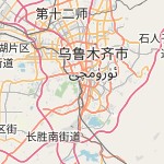 Map for location: Urumqi, China