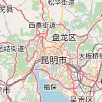 Map for location: Kunming, China