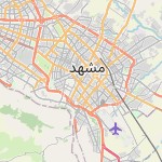 Map for location: Mashhad, Iran