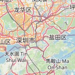 Map for location: Shenzhen, China