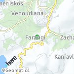 Map for location: Farangi, Greece