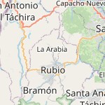 Map for location: La Arabia, Venezuela