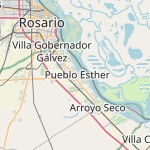 Map for location: Pueblo Esther, Argentina