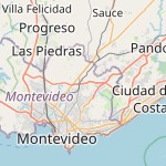 Map for location: Montevideo, Uruguay