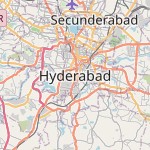 Map for location: Bahadurpura mandal, India