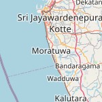 Map for location: Moratuwa, Sri Lanka