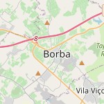 Map for location: Borba (São Bartolomeu), Portugal