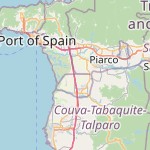 Map for location: Chaguanas, Trinidad and Tobago