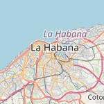 Map for location: La Habana Vieja, Cuba