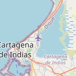 Map for location: 7 de Agosto, Colombia