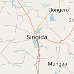 Map for location: Singida, Tanzania