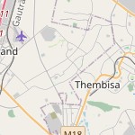 Map for location: Rabie Ridge, South Africa