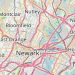 Map for location: Hudson County, United States