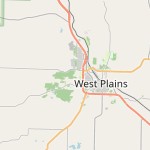 Map for location: Howell County, United States