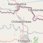 Map for location: Chililabombwe, Zambia