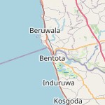Map for location: Beruwala DS Division, Sri Lanka