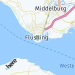 Map for location: Flushing, Netherlands