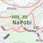 Map for location: Nairobi, Kenya
