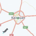 Map for location: Kairouan, Tunisia