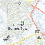 Map for location: Quatre Bornes, Mauritius