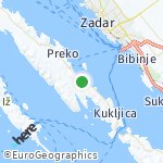 Map for location: Kali, Croatia
