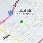 Map for location: Jebel Ali Industrial, United Arab Emirates
