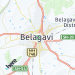 Map for location: Belagavi, India