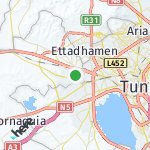 Map for location: Manouba, Tunisia