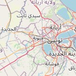 Map for location: Manouba, Tunisia