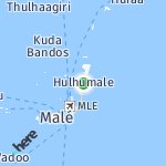 Map for location: Hulhumale, Maldives