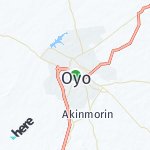 Map for location: Oyo, Nigeria