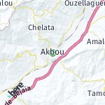 Map for location: Akbou, Algeria