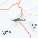 Map for location: Laghouat, Algeria