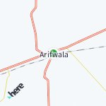 Map for location: Arifwala, Pakistan