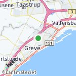Map for location: Hundige, Denmark