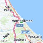 Map for location: Montesilvano, Italy