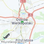 Map for location: Ostrów Wielkopolski, Poland