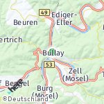 Map for location: Bullay, Germany