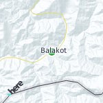 Map for location: Balakot, Pakistan