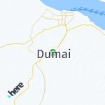 Map for location: Dumai, Indonesia
