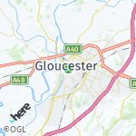 Map for location: Gloucester, United Kingdom