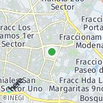 Map for location: Lomas del Pedregal, Mexico